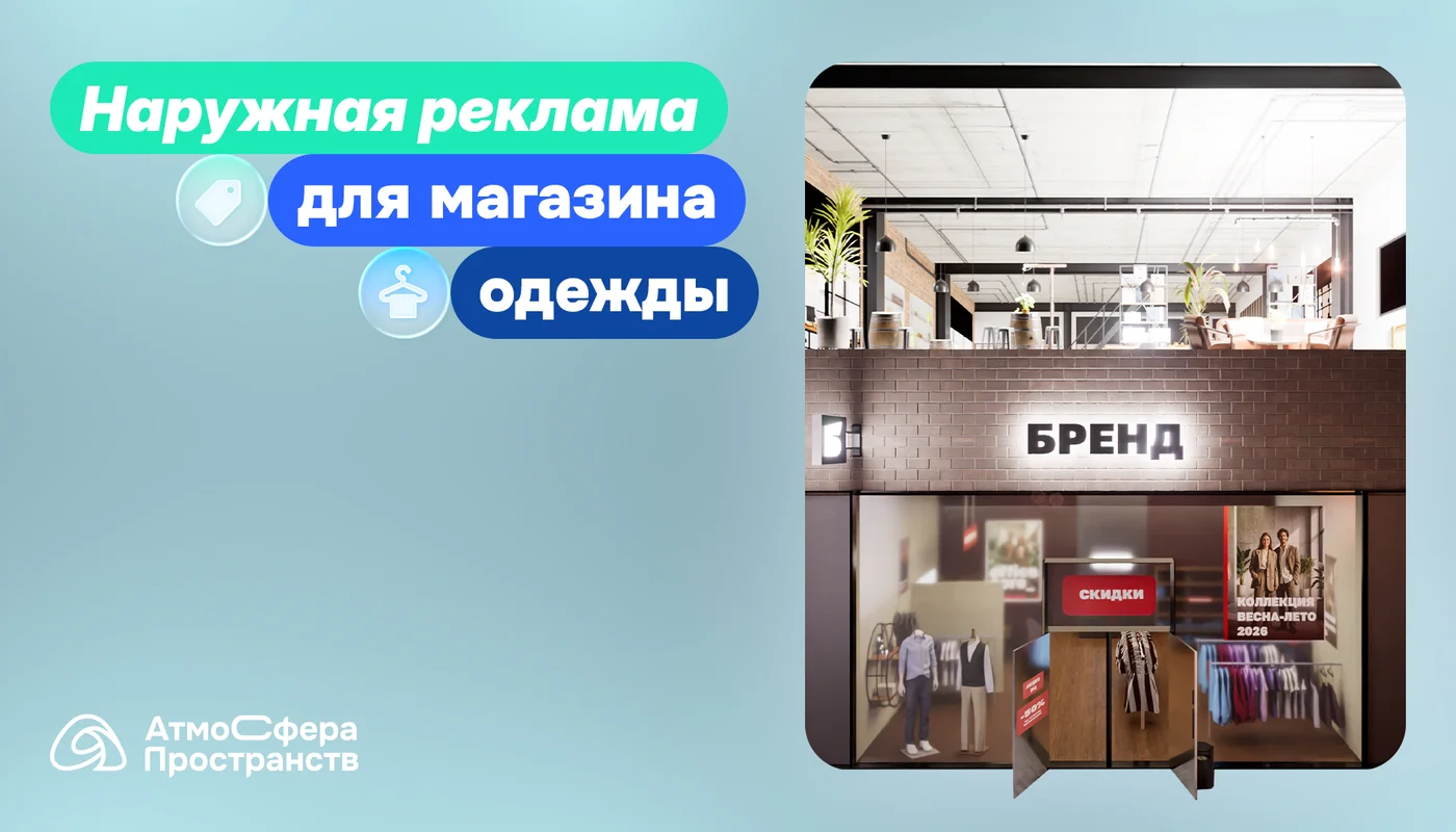 Рекламные решения для бизнеса: магазины одежды